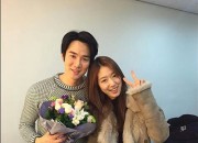 パク・シネ、ミュージカル出演中のユ・ヨンソクを応援